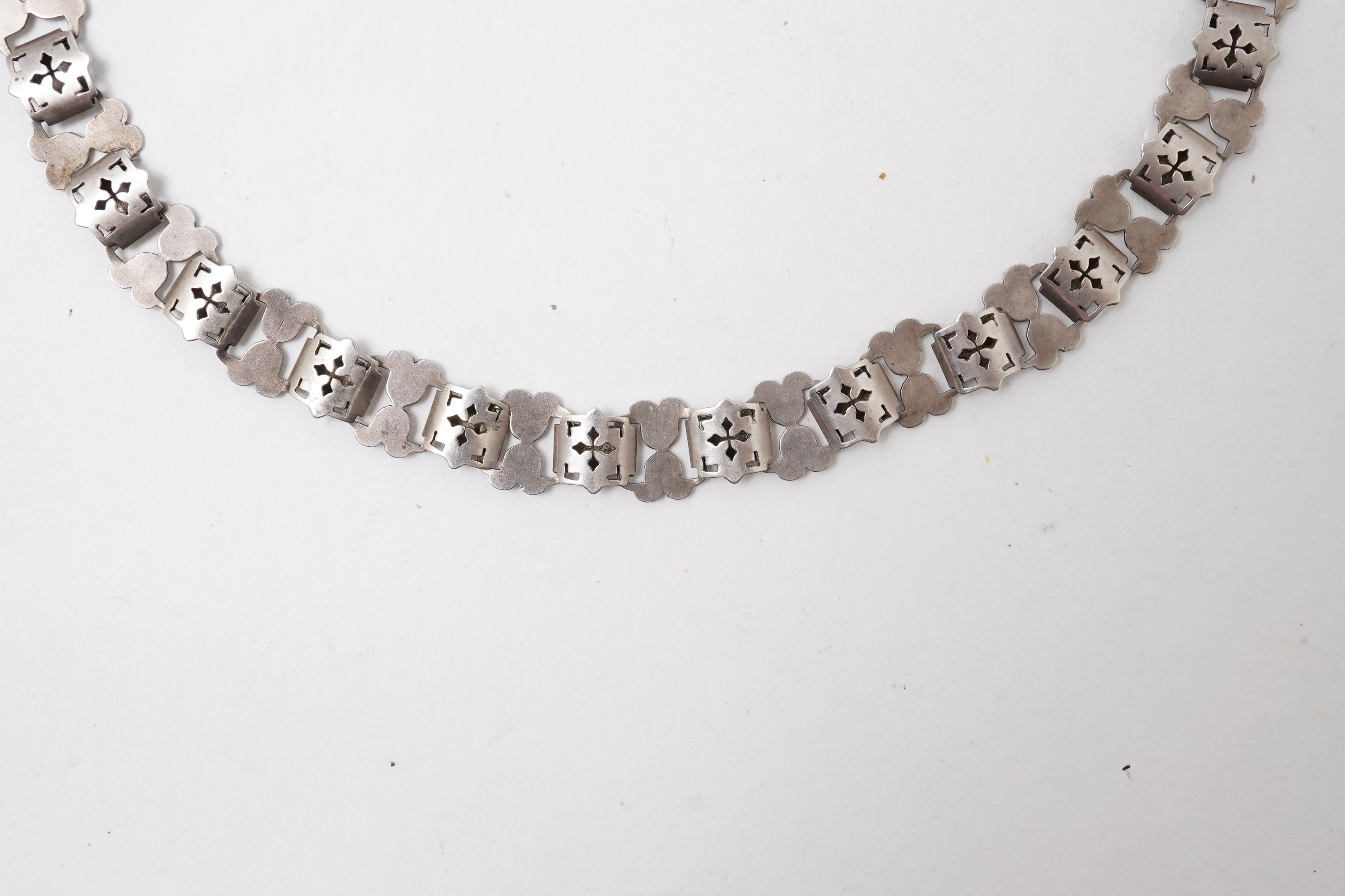 Three silver necklaces, 19th/early 20th century